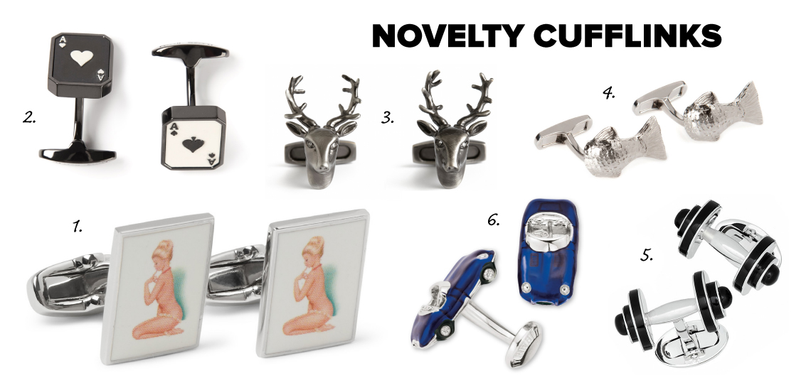 novelty cufflinks